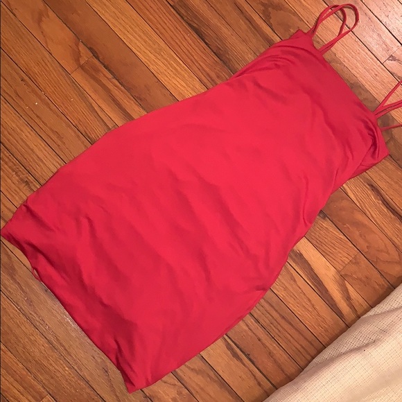 Red Ruche Dress ❤️ - Picture 3 of 4